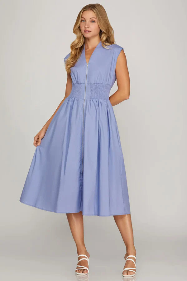 Periwinkle Midi Dress