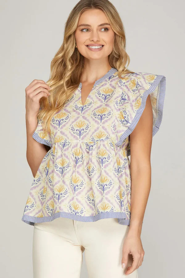 Garden Ruffle Blouse