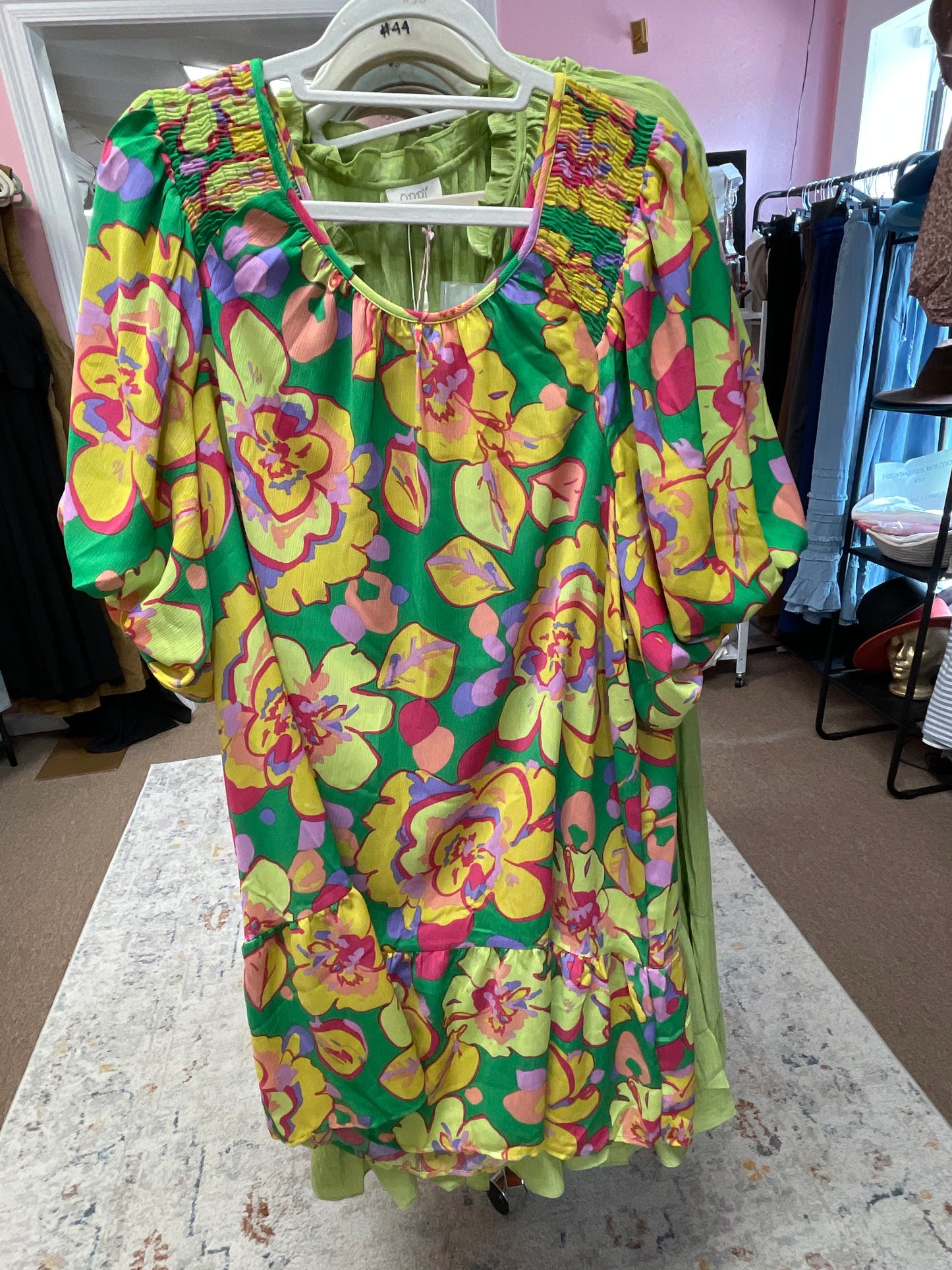 Easel bright floral dress