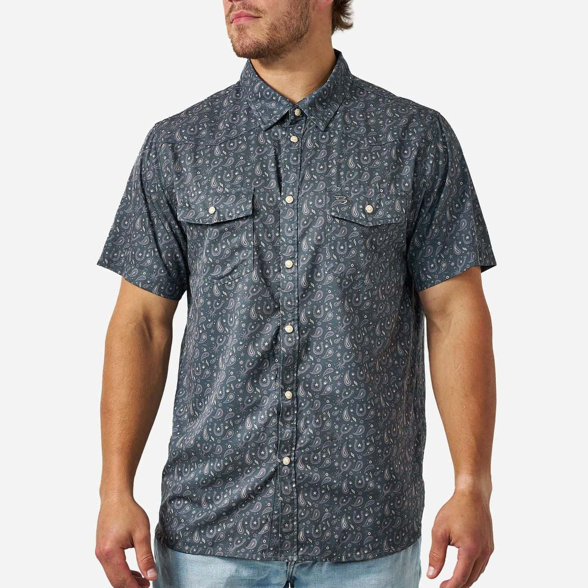Burlebo performance button up green