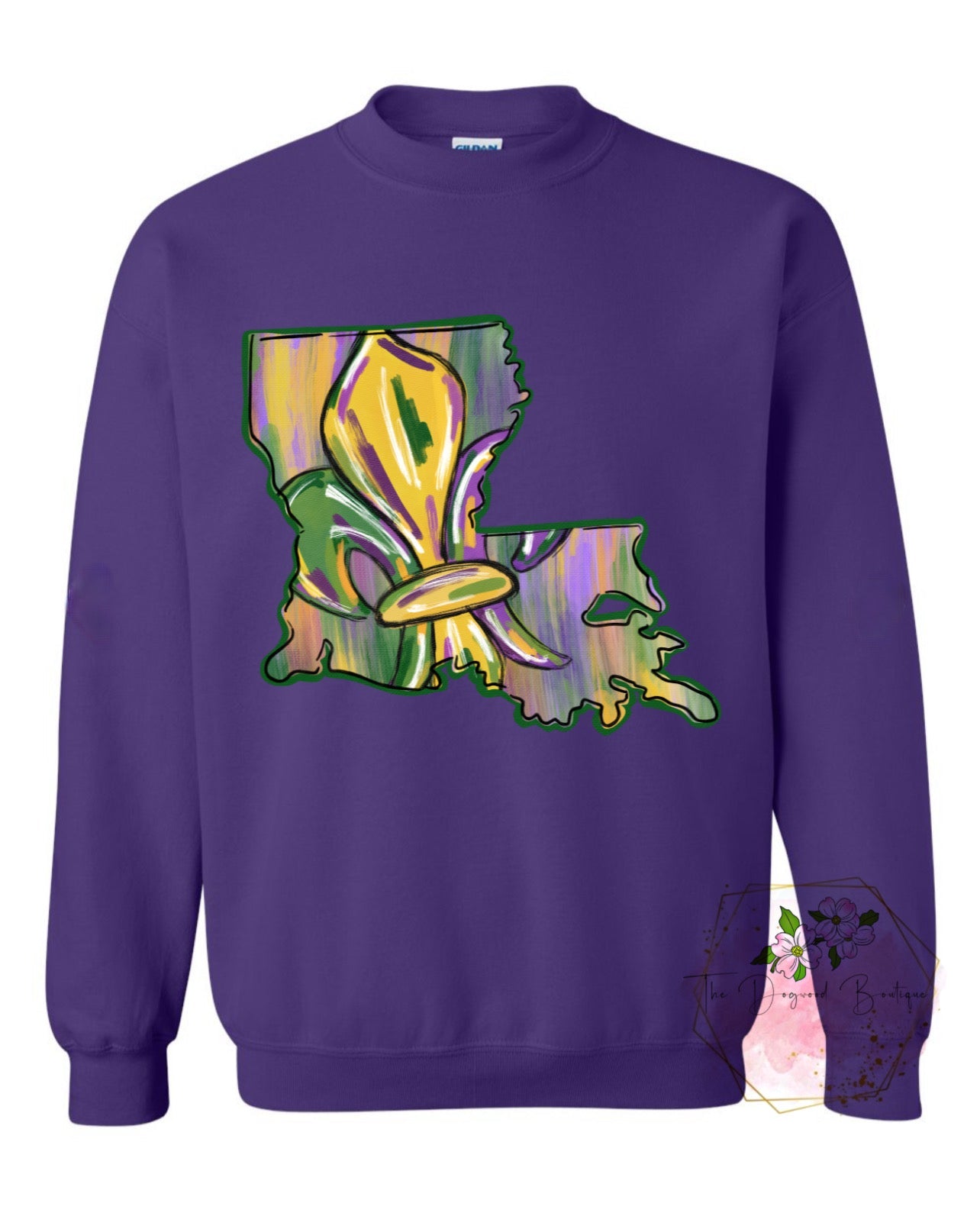 LA Fleur de Lis brushstroke Tee or Sweatshirt