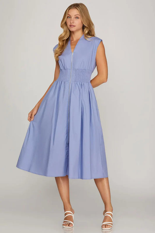 Periwinkle Midi Dress