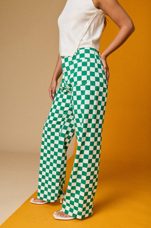 Demi Checkered Bottoms