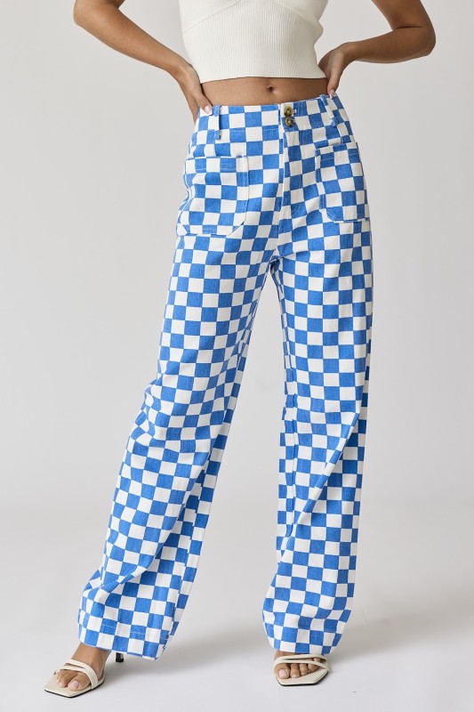 Demi Checkered Bottoms