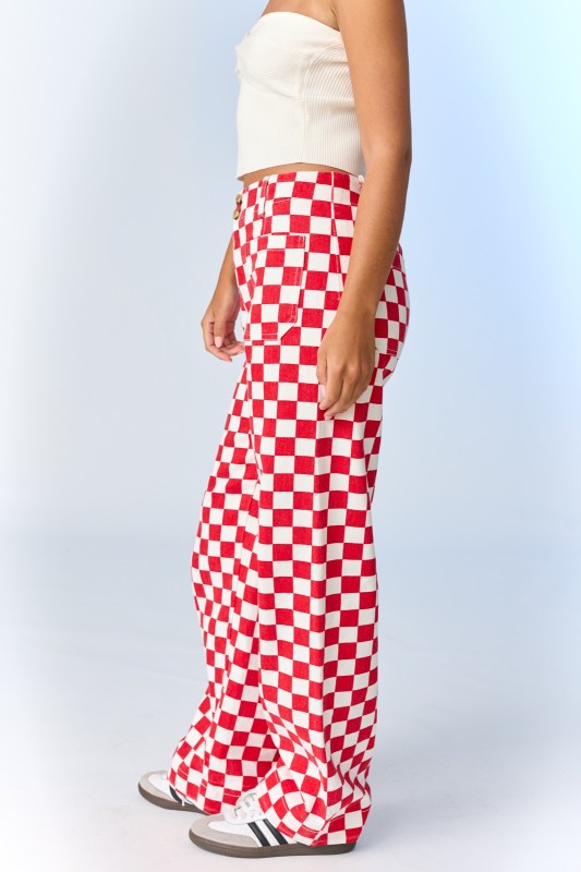 Demi Checkered Bottoms