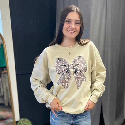 Camo Bow Sweatshirt
