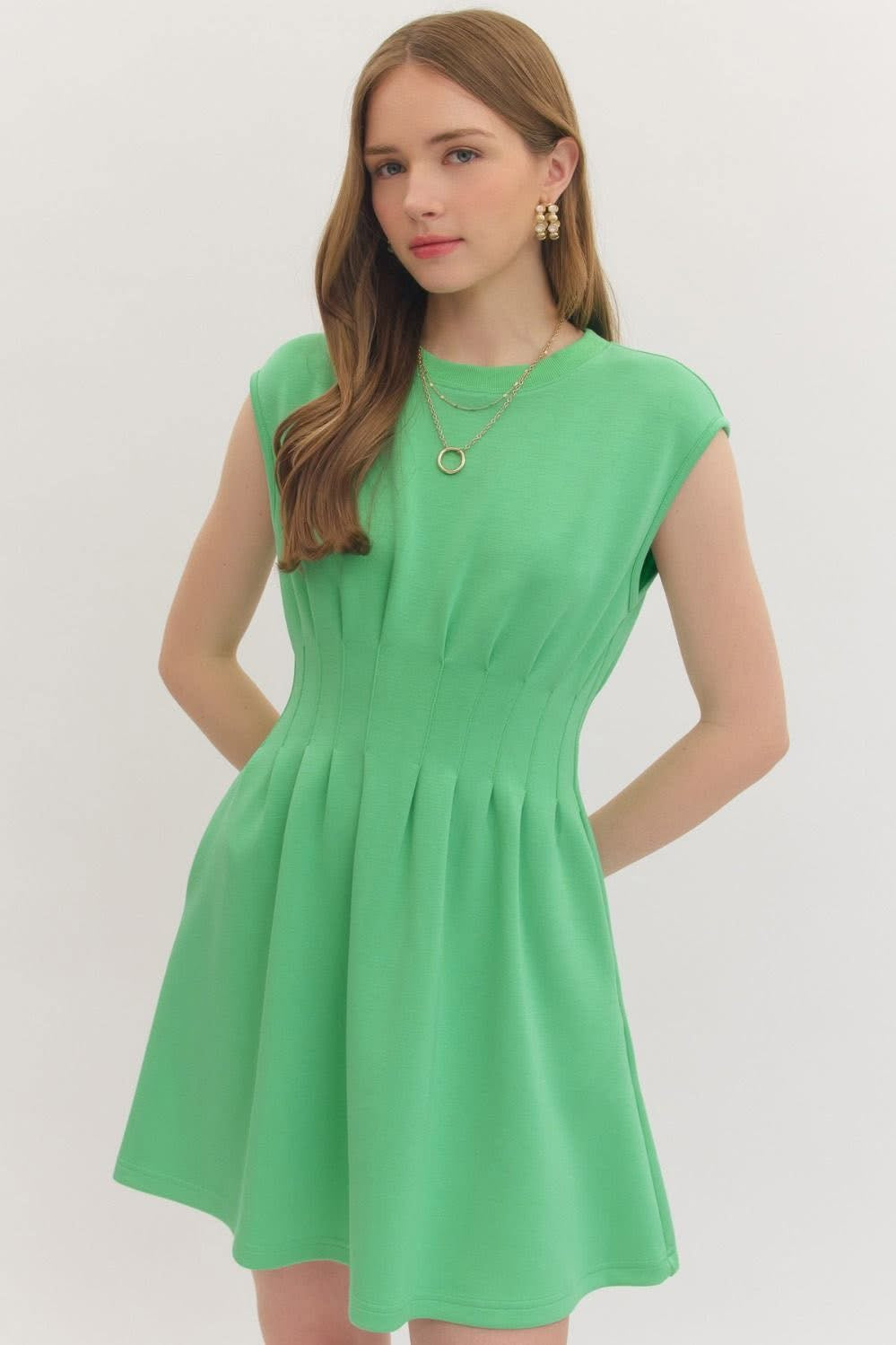 Emerald Green Midi Dress