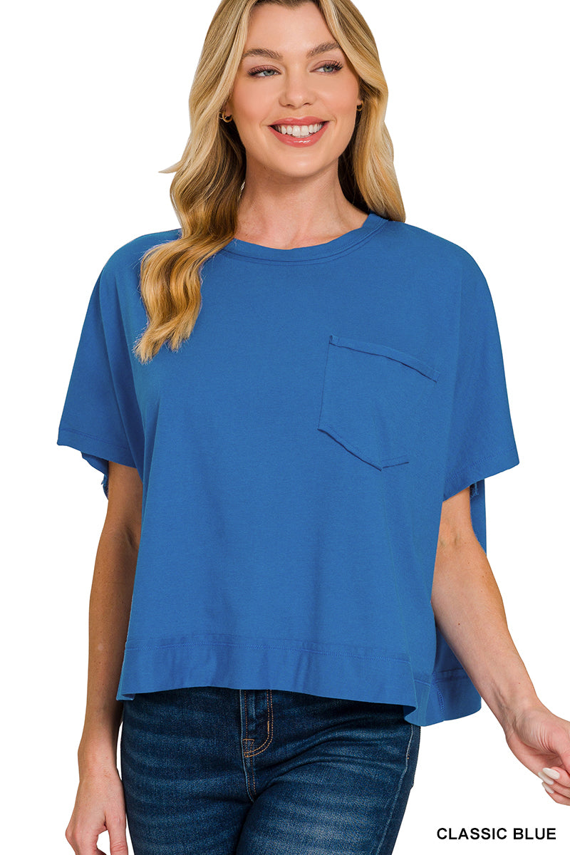 Exposed Seam Boxy Top