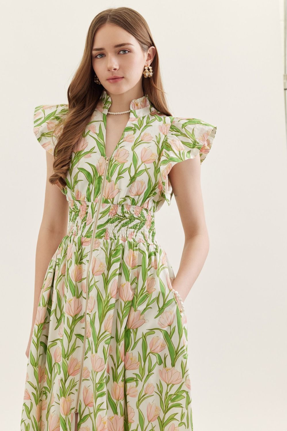 Tulip Garden Midi Dress