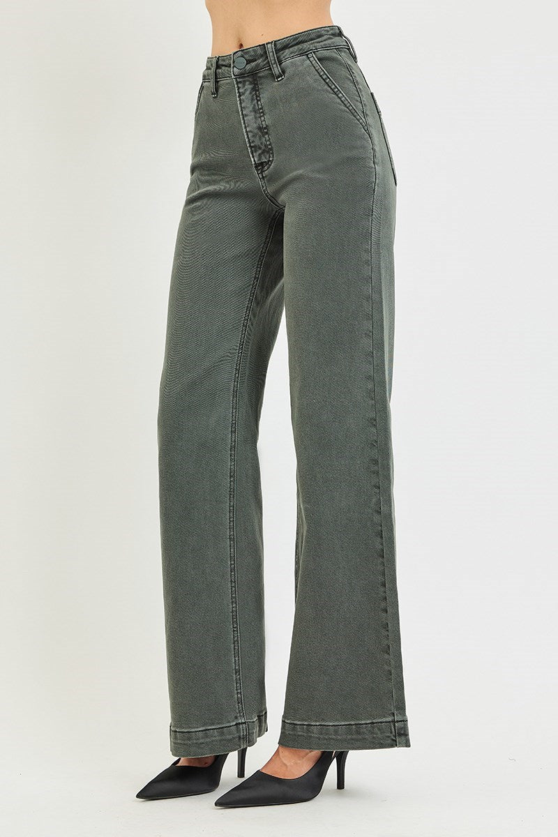 The Arden Risen Forest Shadow Wide Leg Pants