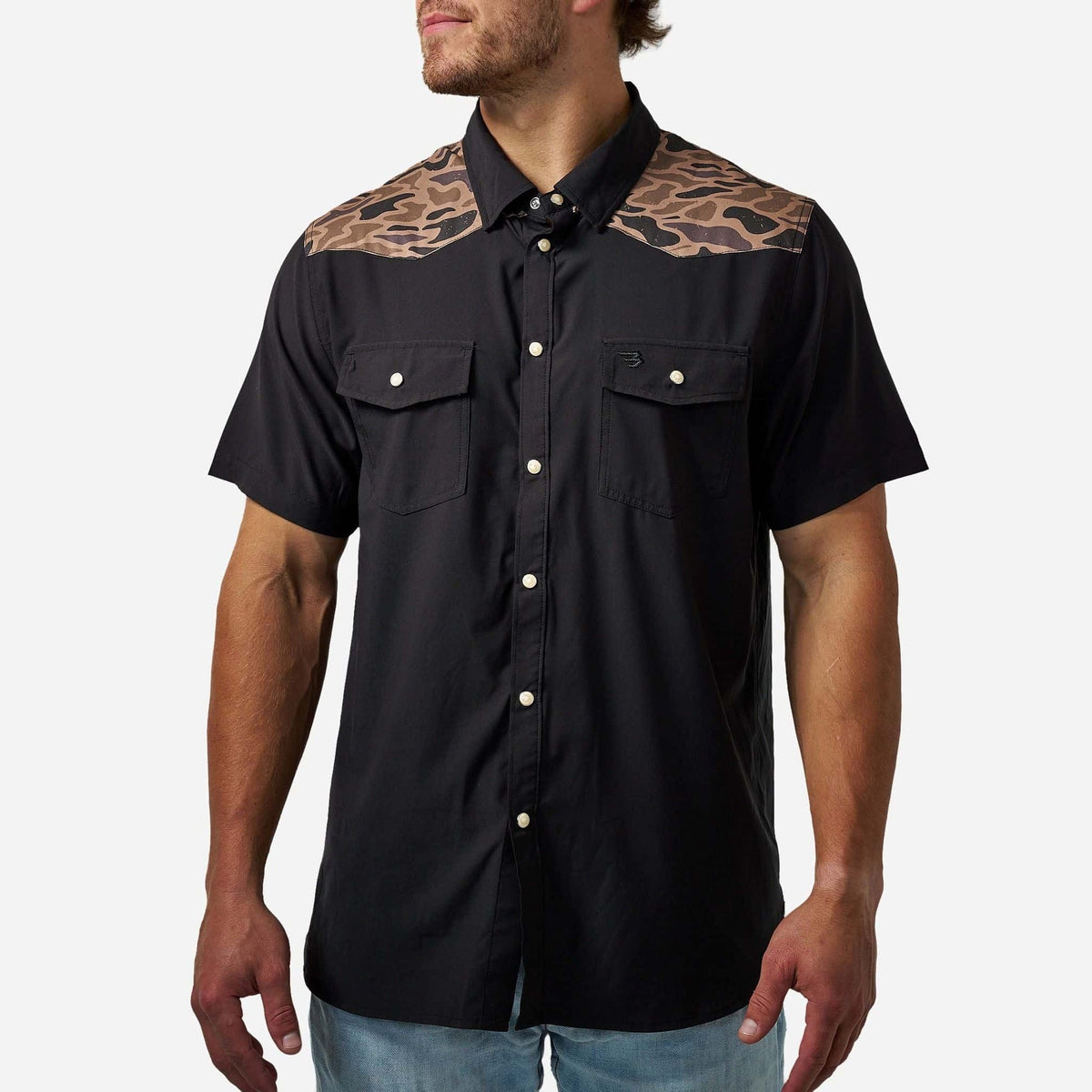 Burlebo Black performance western shirt