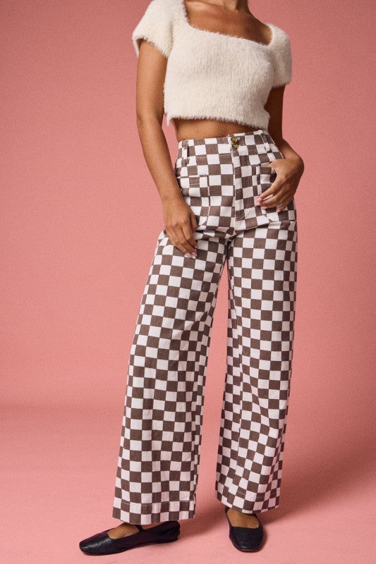 Demi Checkered Bottoms