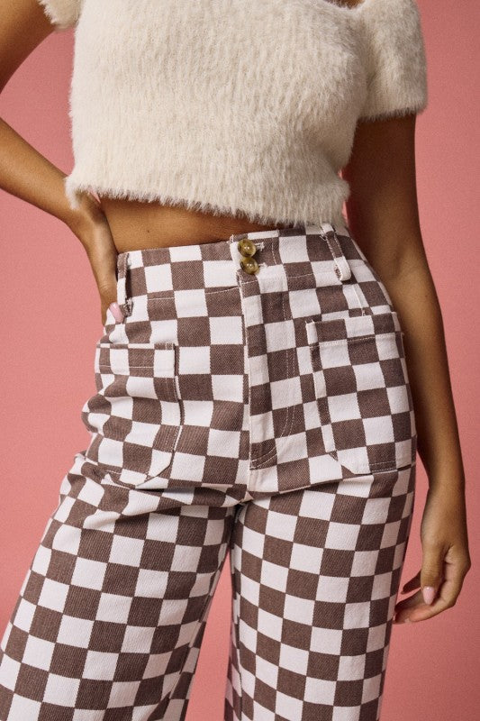 Demi Checkered Bottoms