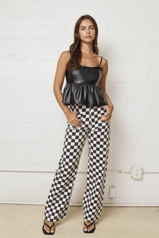 Demi Checkered Bottoms
