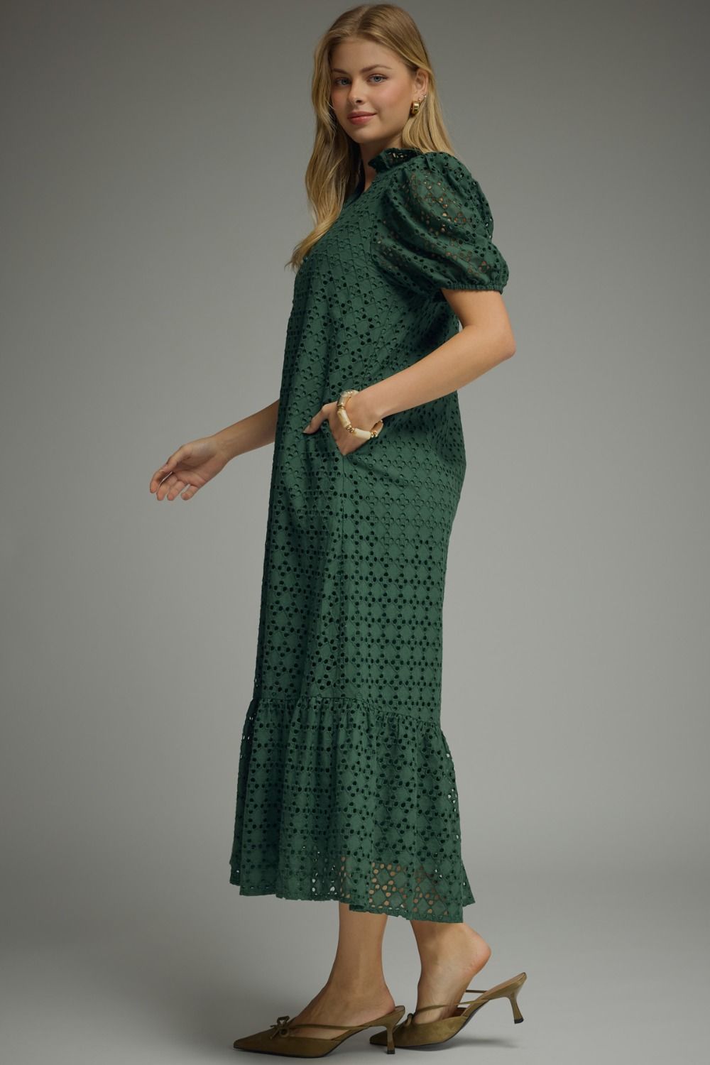 The Magnolia Eyelet Midi Dress