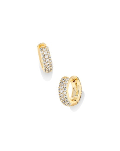 MIKKI PAVE HUGGIE EARRINGS