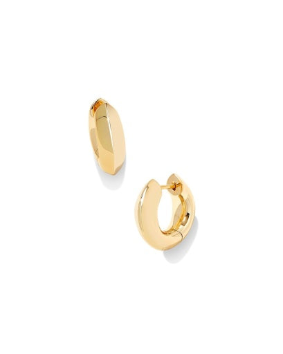 MIKKI METAL HUGGIE EARRINGS