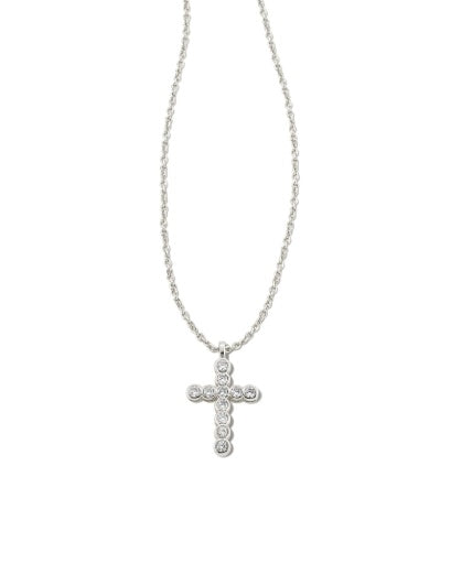 CROSS CRYSTAL PENDANT NECKLACE