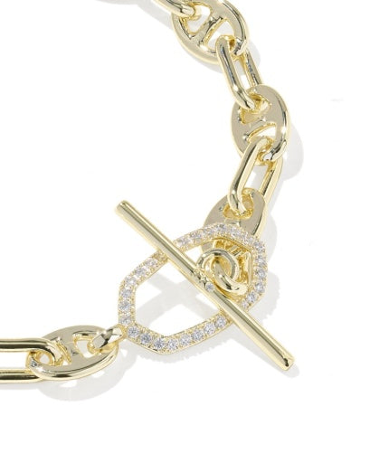ELAINA TOGGLE LINK AND CHAIN BRACELET