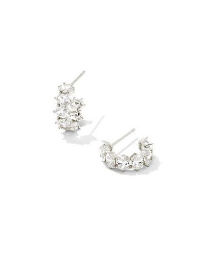 CAILIN CRYSTAL HUGGIE EARRINGS